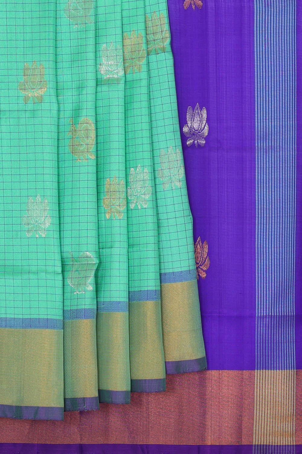 Uppada Silk Light Pista Green Saree