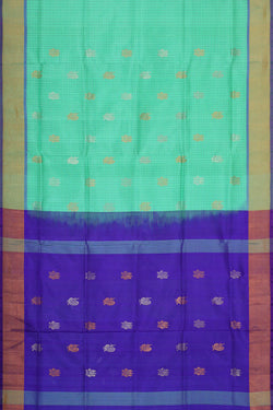 Image of Uppada Silk Light Pista Green Saree