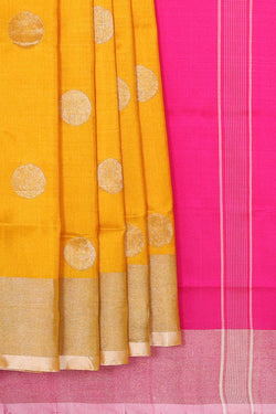 Image of Uppada Silk Yellow Saree