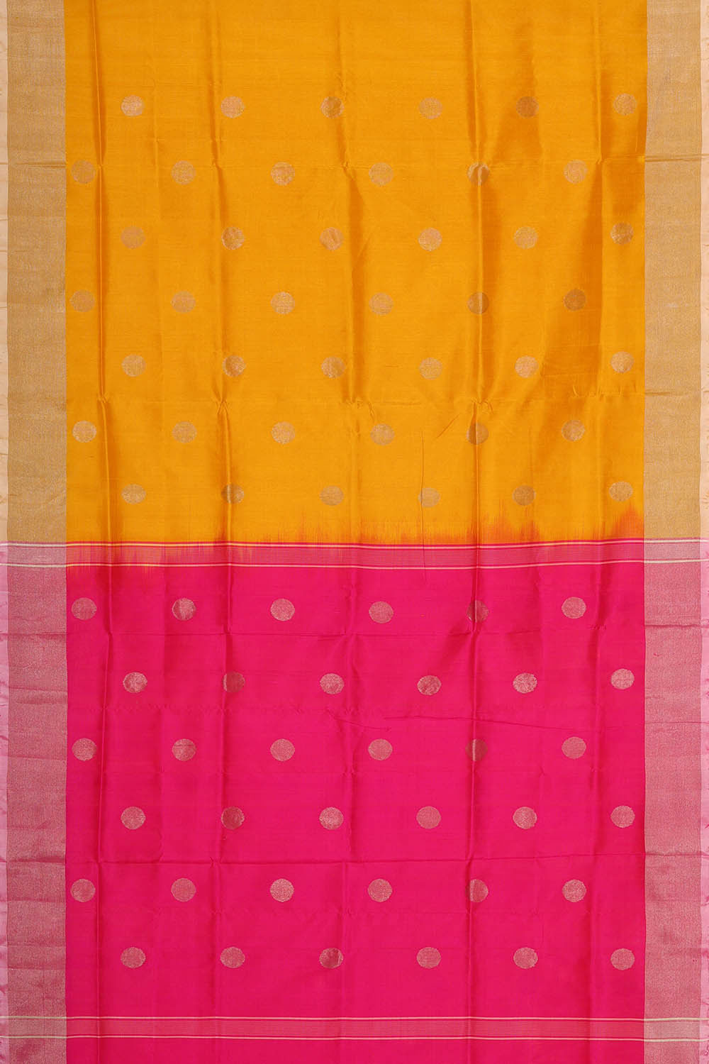 Uppada Silk Yellow Saree