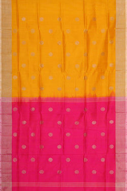 Image of Uppada Silk Yellow Saree