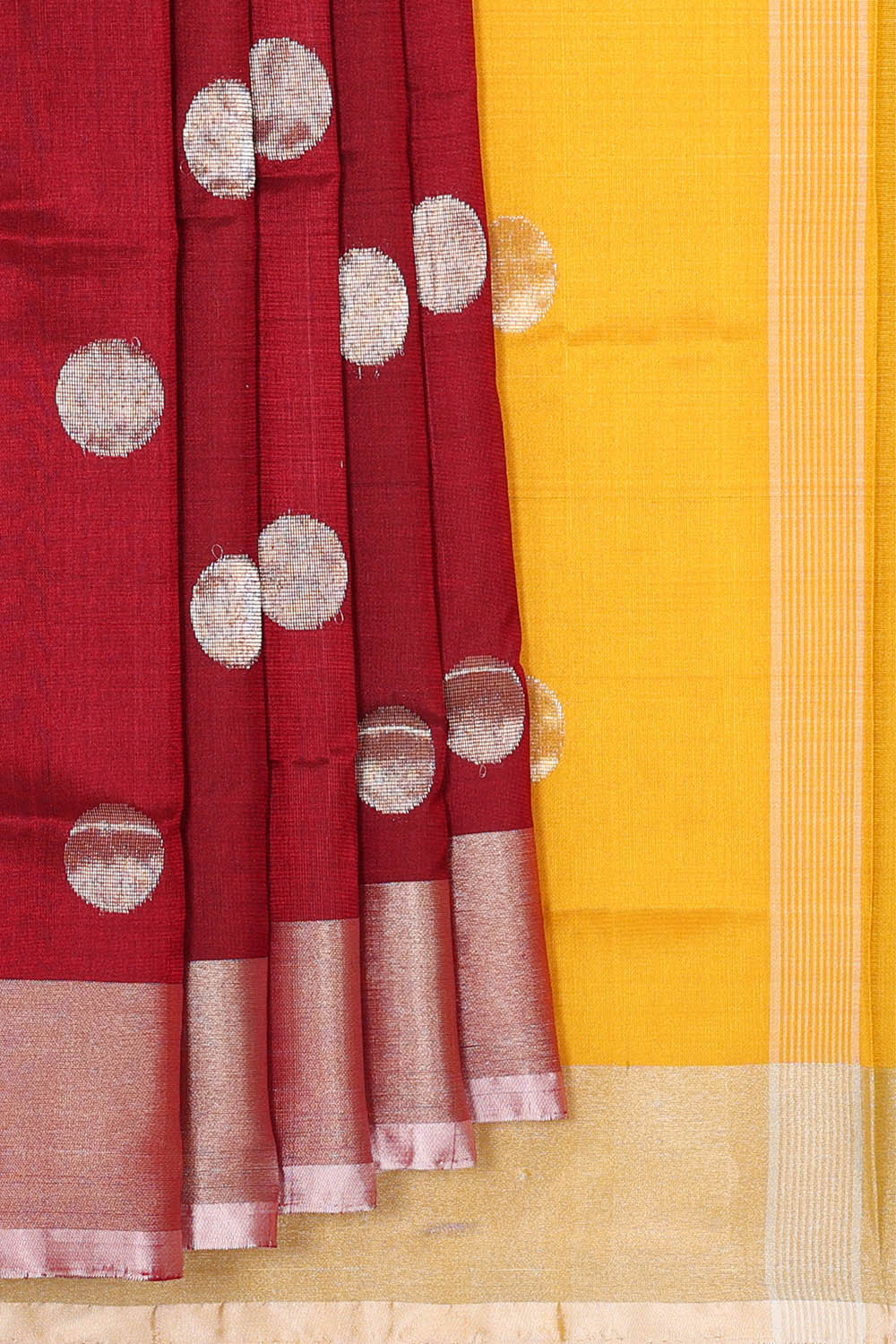 Uppada Silk Maroon Saree