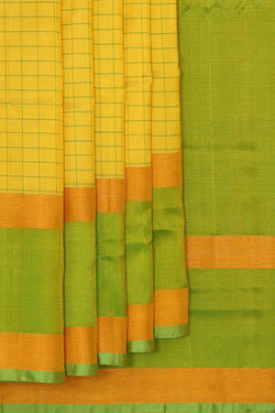 Image of Uppada Silk Yellow Saree