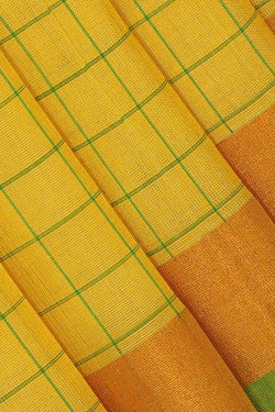 Image of Uppada Silk Yellow Saree