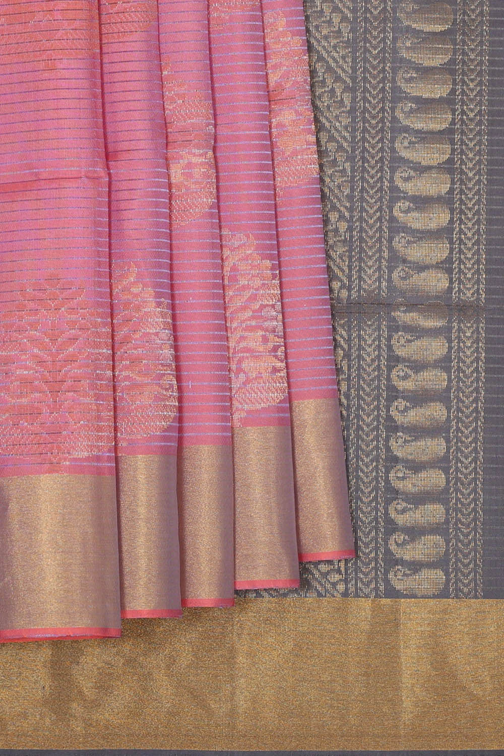 Manipur Silk Pink Saree