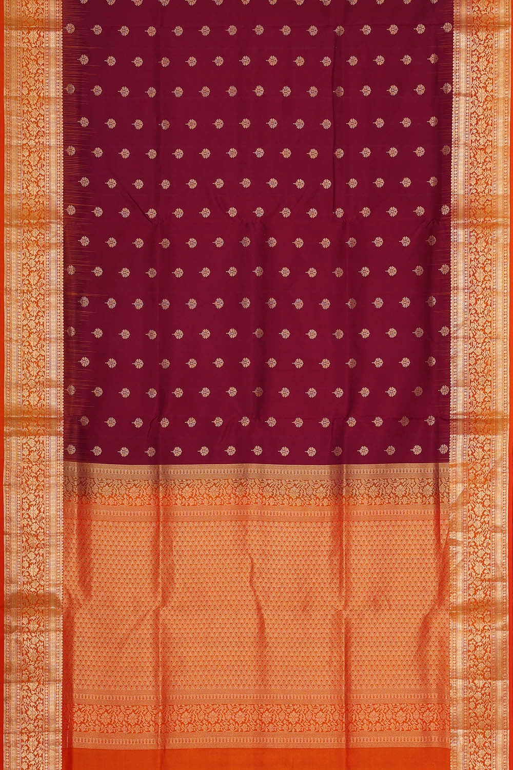 Deep Wine Silk Saree