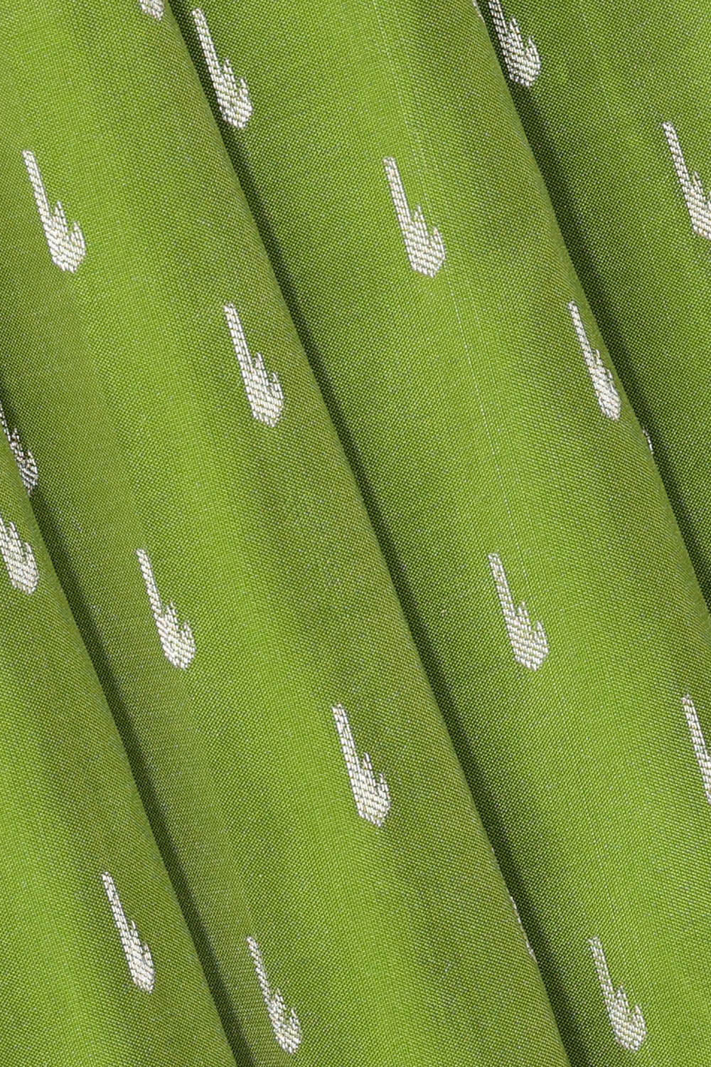 Parrot Green Silk Saree