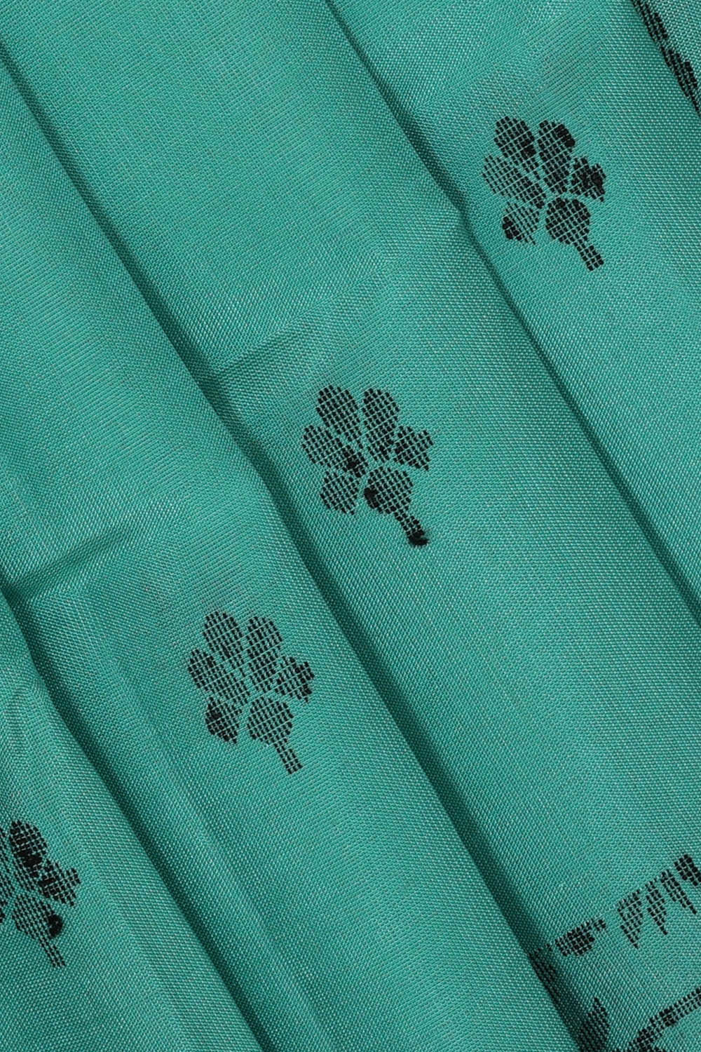 Manipur Silk Deep Sea Green Saree