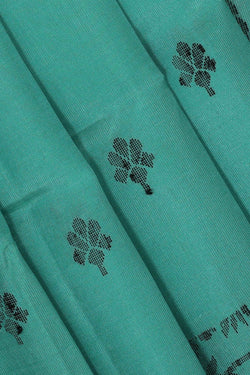 Image of Manipur Silk Deep Sea Green Saree