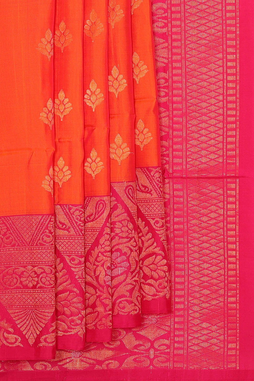 Orange Silk Saree