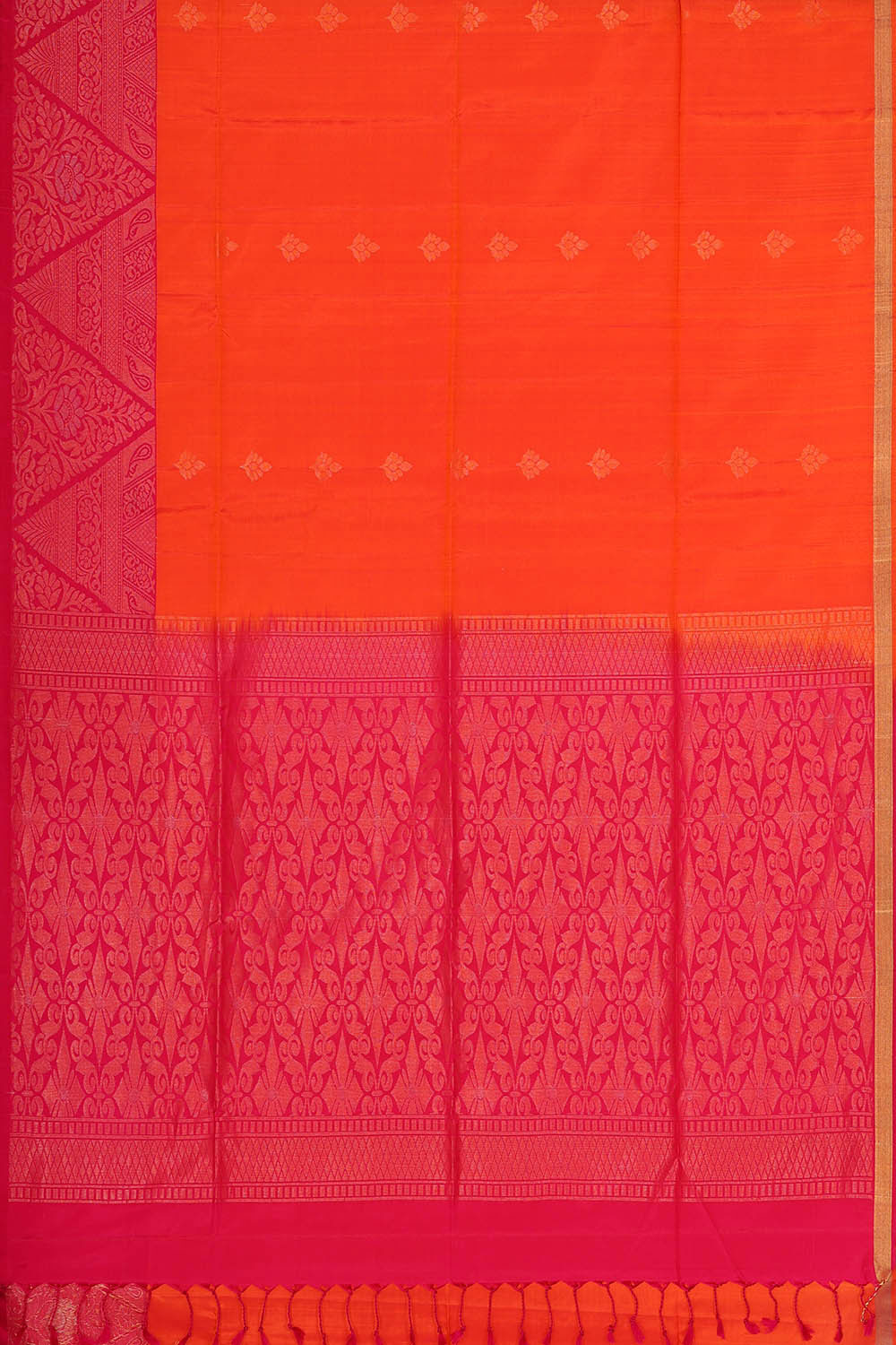 Orange Silk Saree