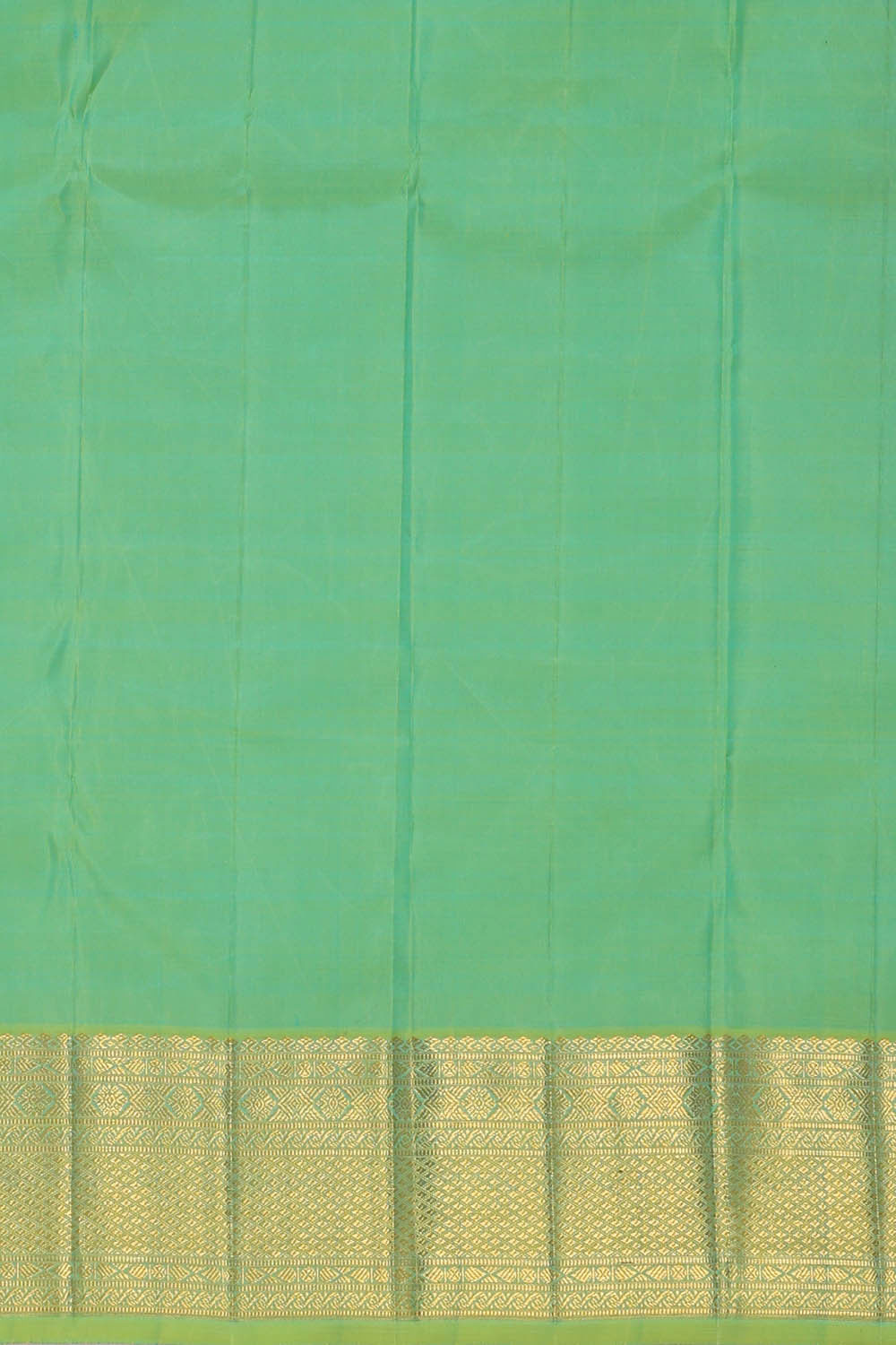 Image of Kanchipattu Pista Green Brocade Saree