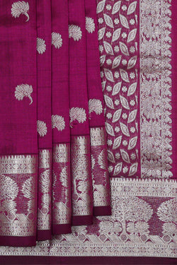 Image of Venkatagiri Silk Deep Wine Saree