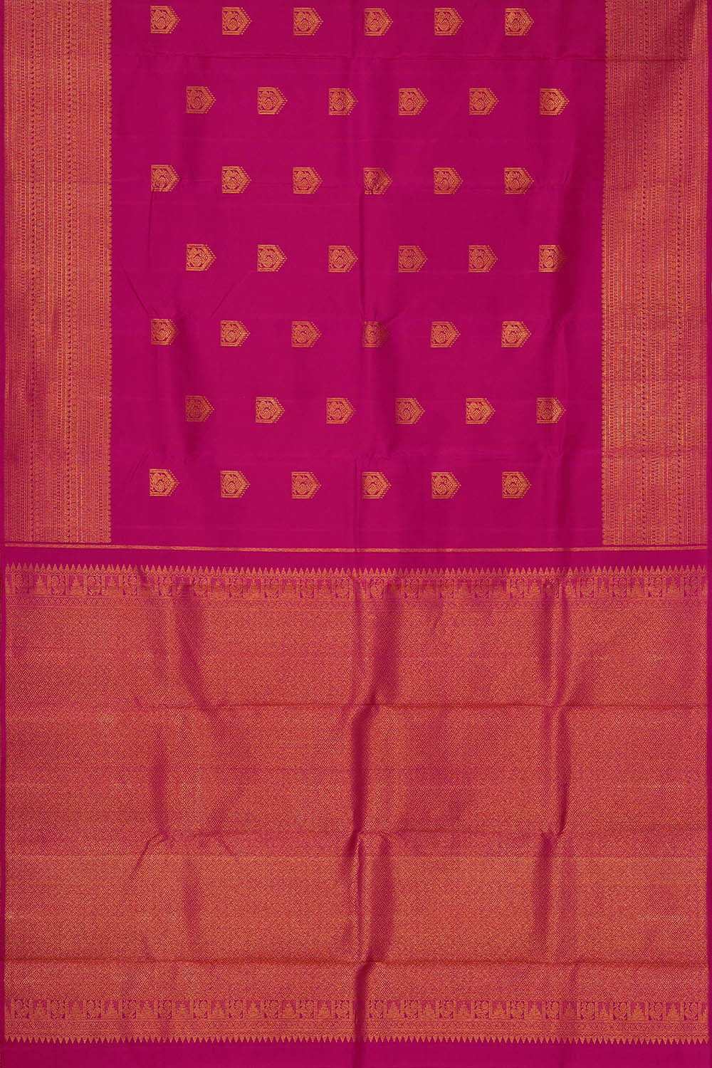 Image of Kanchipattu Rani Pink Brocade Saree