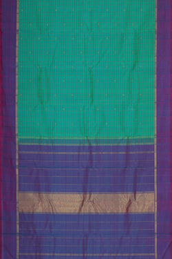 Image of Arani Silk Sea Green Saree