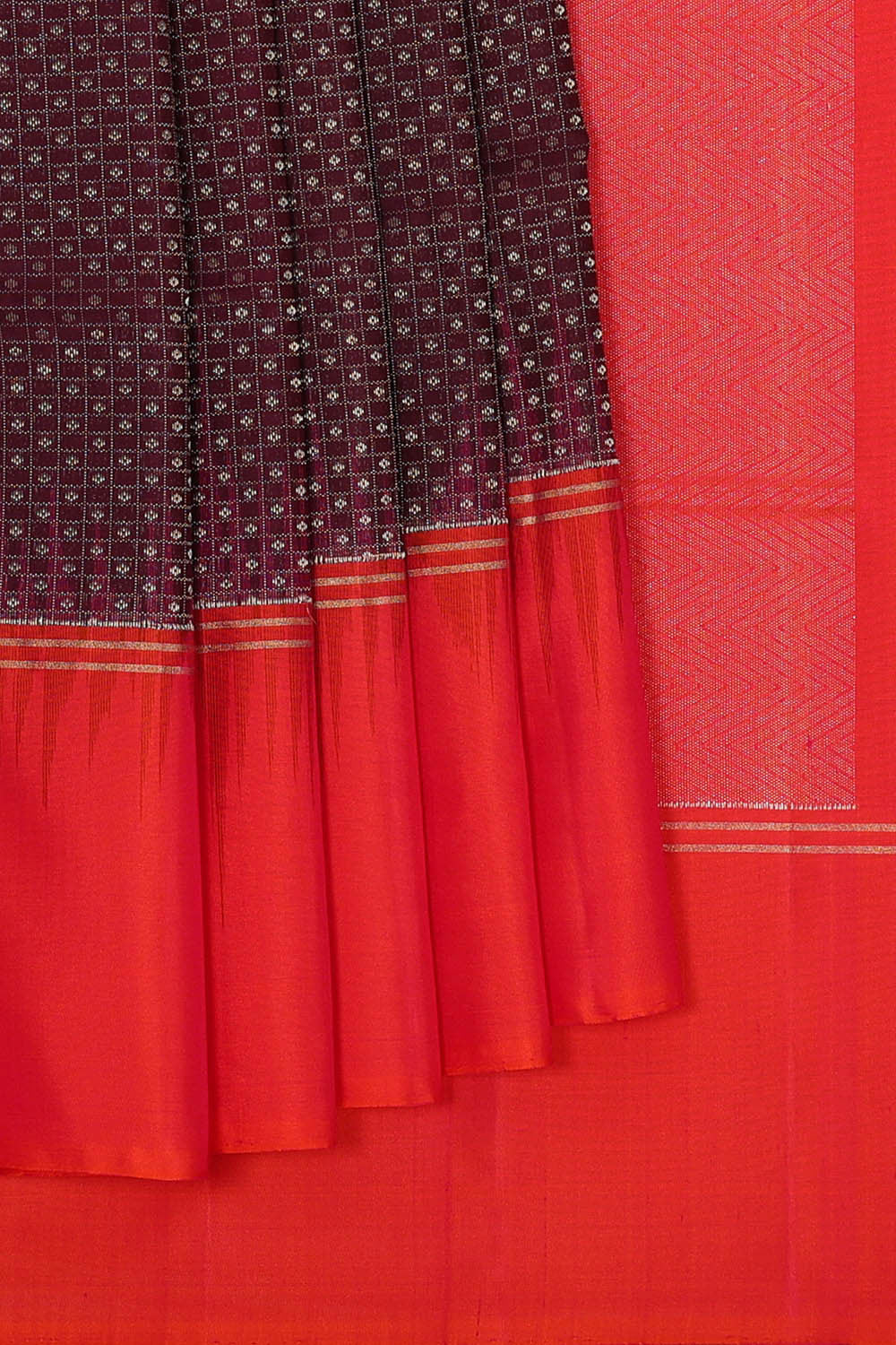 Manipur Silk Deep Wine Saree