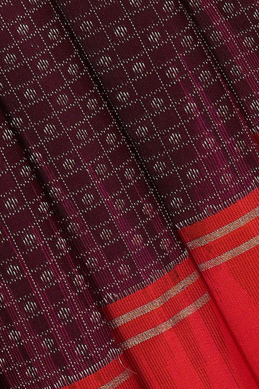 Manipur Silk Deep Wine Saree