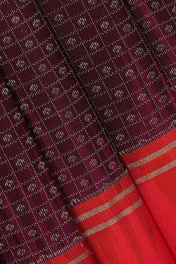 Image of Manipur Silk Deep Wine Saree