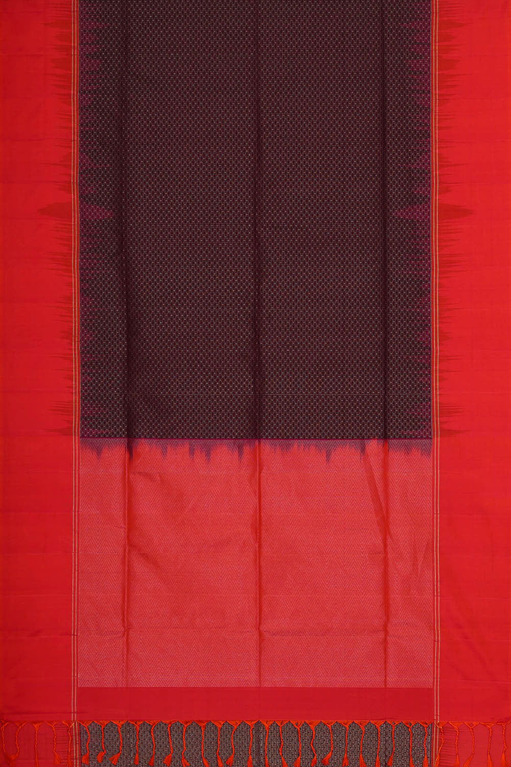 Manipur Silk Deep Wine Saree