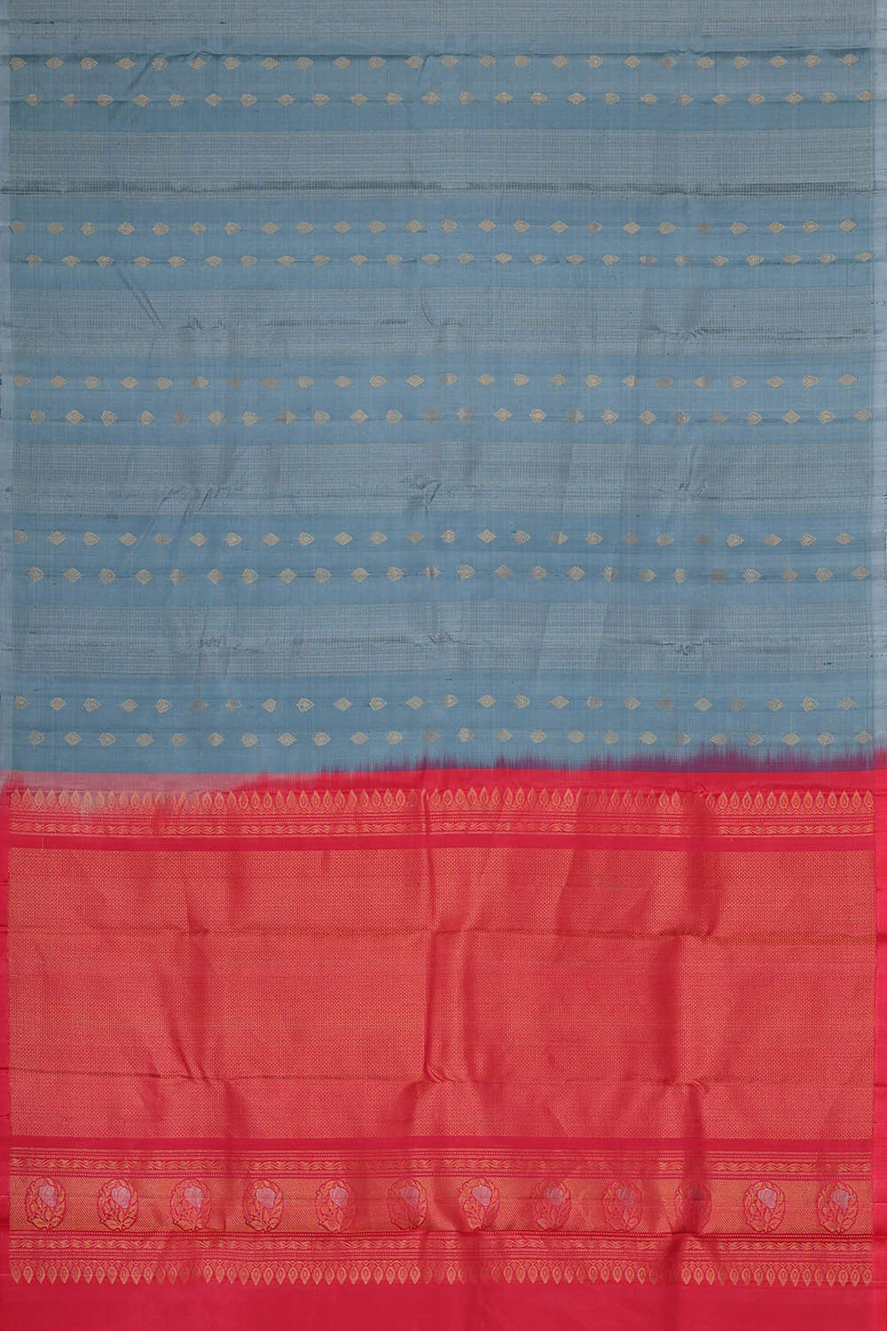 Kanchipattu Dewy Blue Brocade Saree