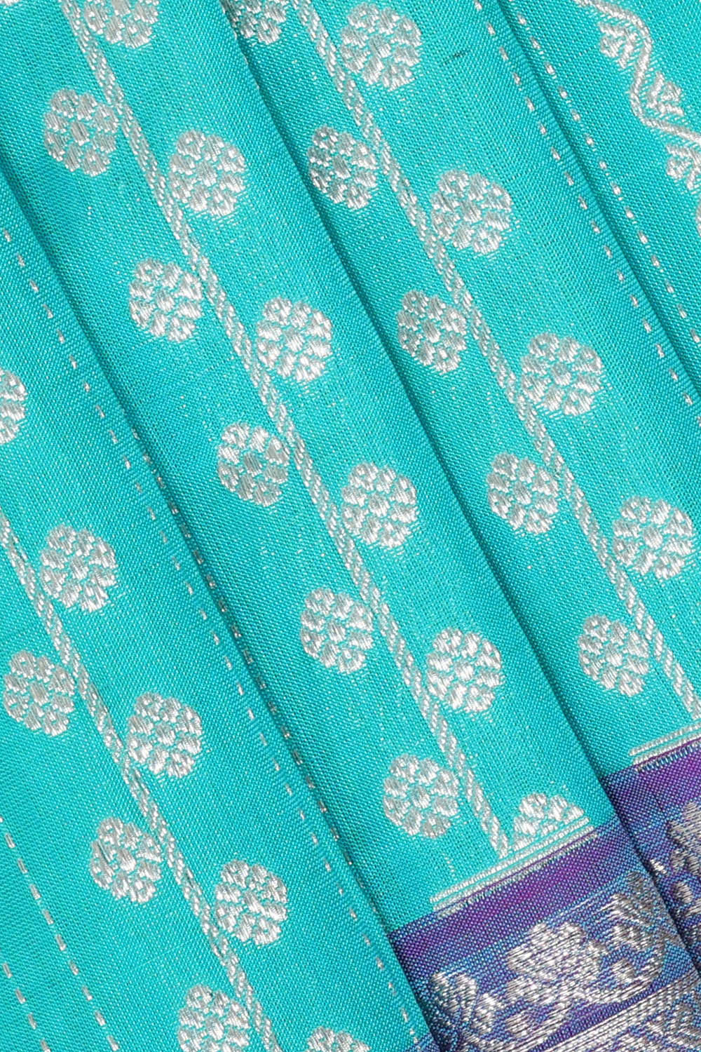 Image of Venkatagiri Silk Light Blue Saree