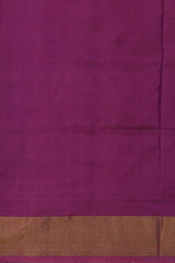 Image of Ikat Silk Purple Saree