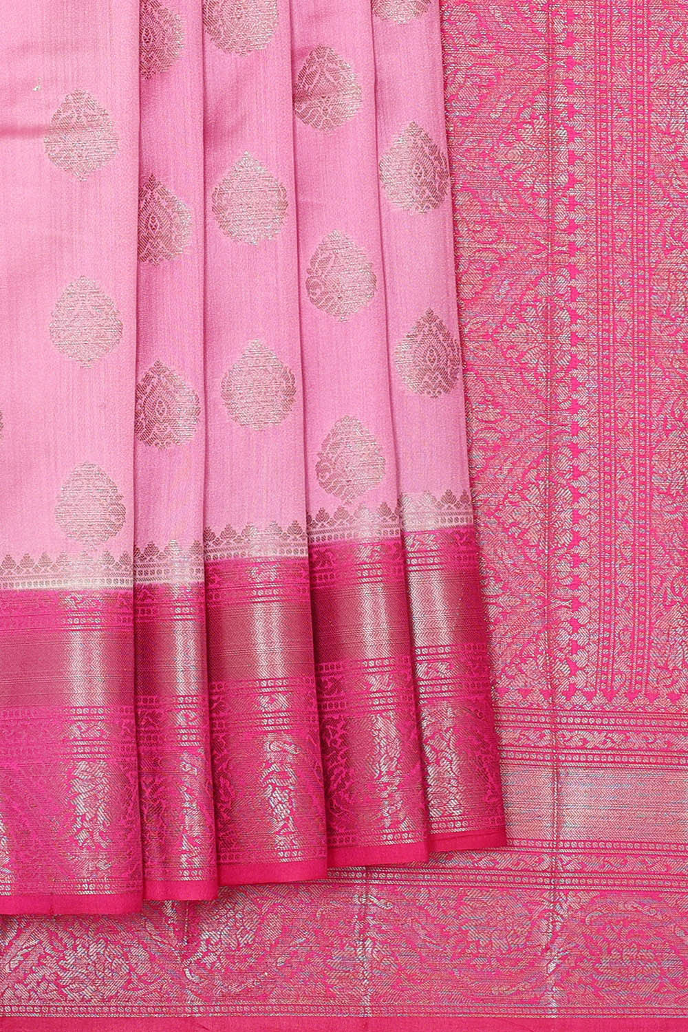 Banarasi Chiniya Silk Soft Pink Saree