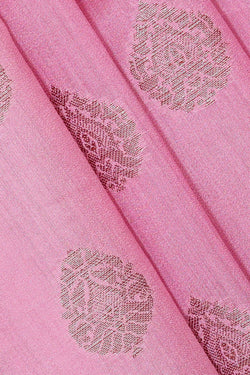 Image of Banarasi Chiniya Silk Soft Pink Saree