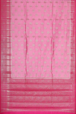 Image of Banarasi Chiniya Silk Soft Pink Saree