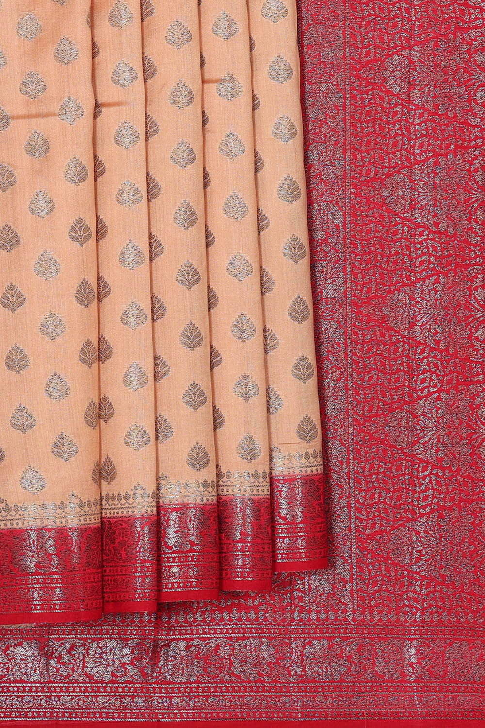 Banarasi Chiniya Silk Light Peach Saree