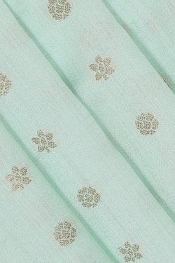 Image of Banarasi Chiniya Silk Ice Blue Saree