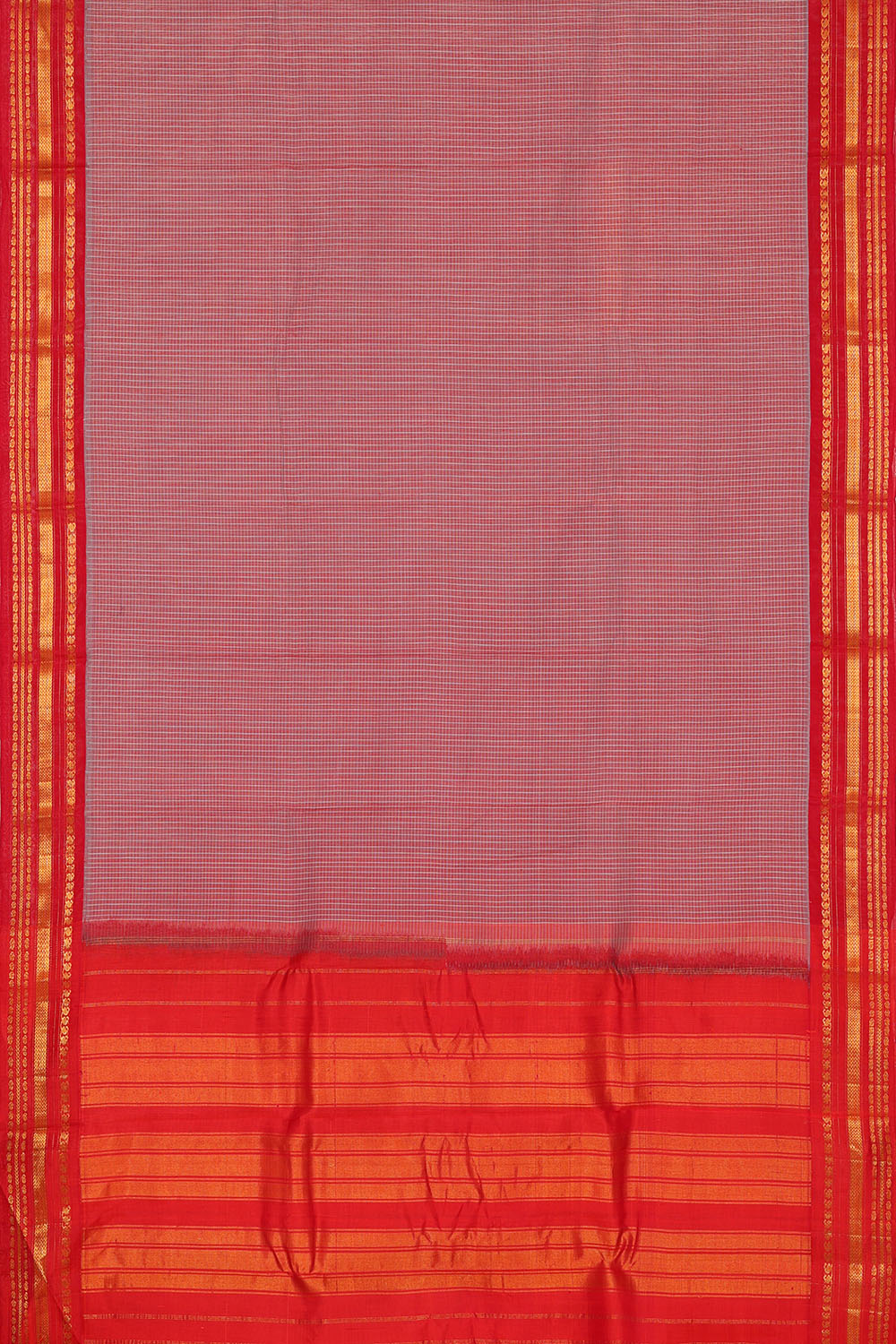 Image of Onion-Pink Cotton Saree
