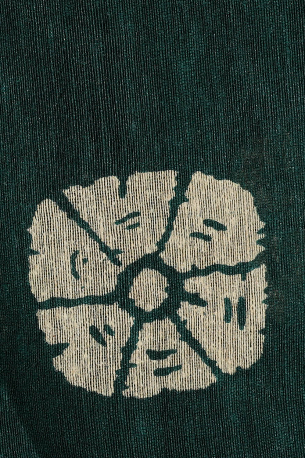 Image of Moonga Tussar Silk Dark Green Saree