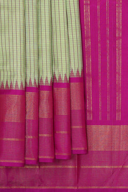 Image of Arani Silk Light Pista Green Saree