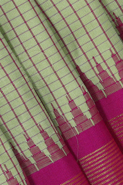 Image of Arani Silk Light Pista Green Saree