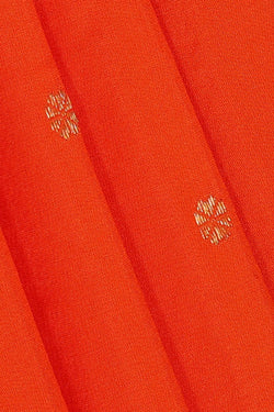 Image of Narayanpet Silk Orange Saree