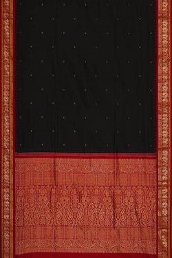 Image of Narayanpet Silk Black Saree