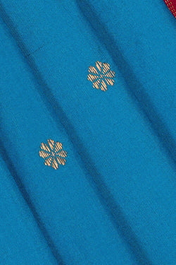 Image of Narayanpet Silk Sky Blue Saree