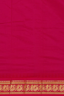 Image of Narayanpet Silk Sky Blue Saree