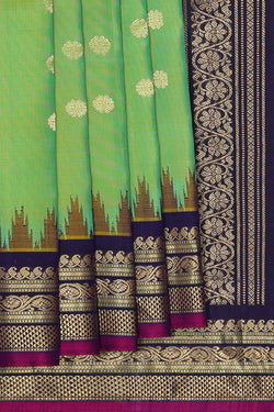 Image of Gadwal Silk Light Green Saree