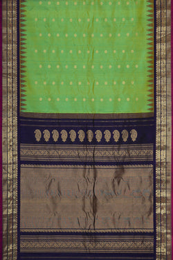 Image of Gadwal Silk Light Green Saree