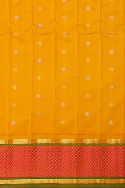 Image of Gadwal Silk Cream Saree