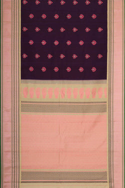 Image of Gadwal Silk Violet Saree