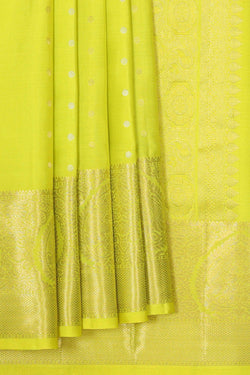 Image of Kanchipattu Lemon Green Brocade Saree