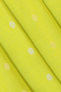 Image of Kanchipattu Lemon Green Brocade Saree