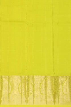 Image of Kanchipattu Lemon Green Brocade Saree