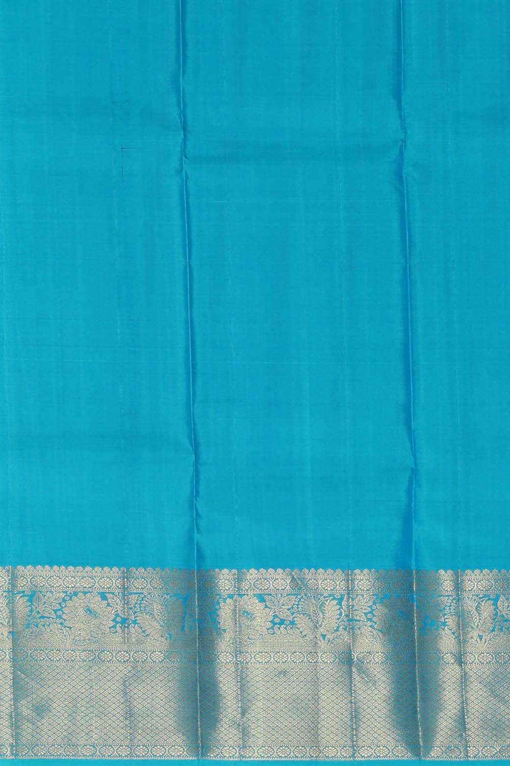 Kanchipattu Sky Blue Brocade Saree