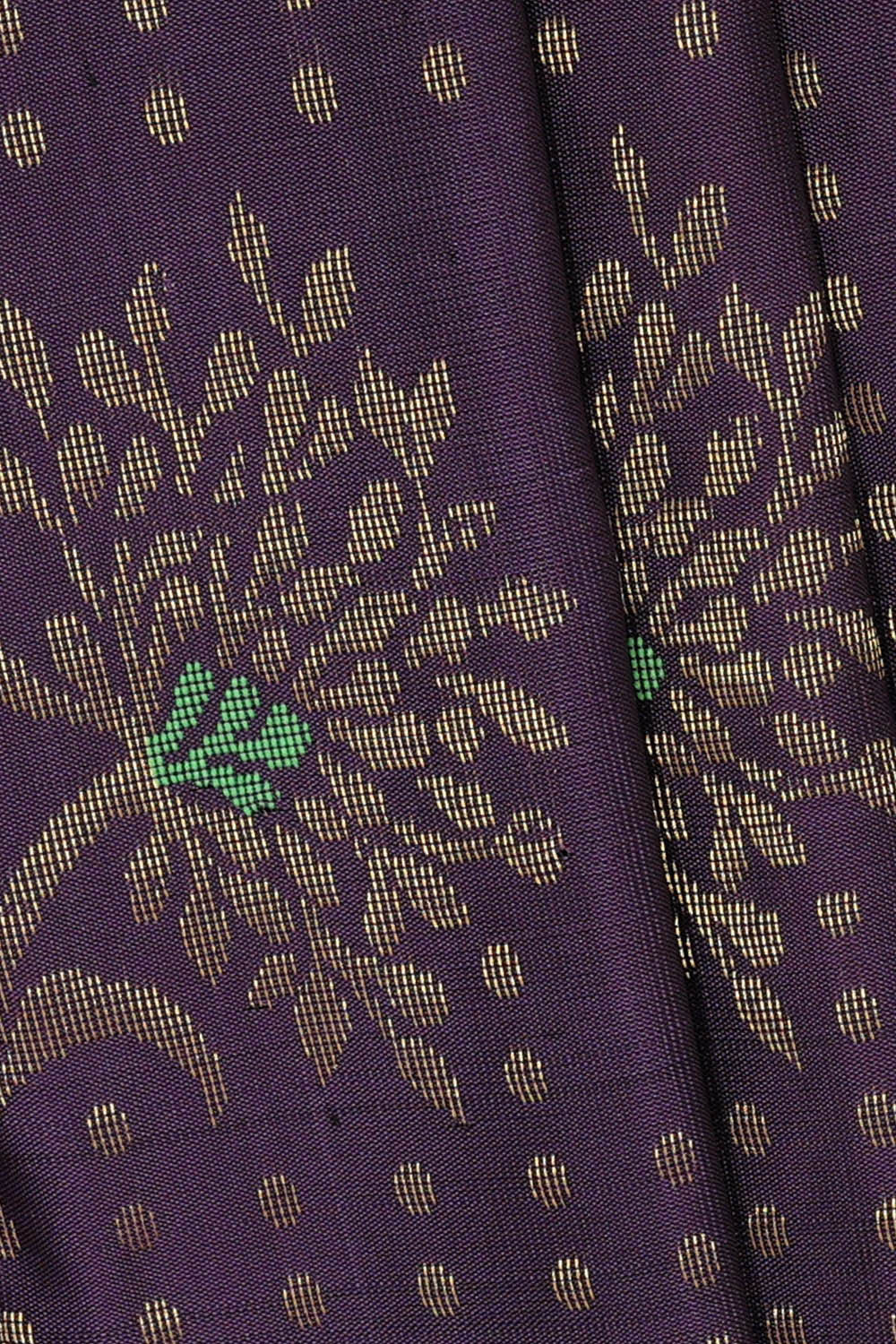 Kanchipattu Violet Brocade Saree