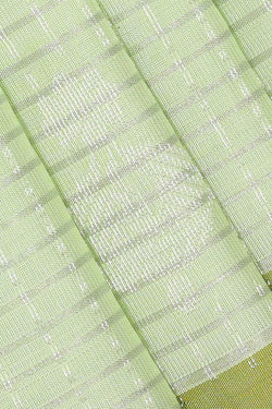 Image of Kanchipattu Light Mint Green Brocade Saree