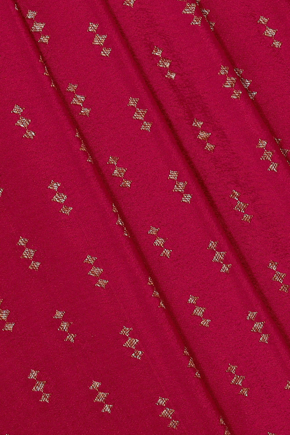 Banarasi Crepe Red Saree